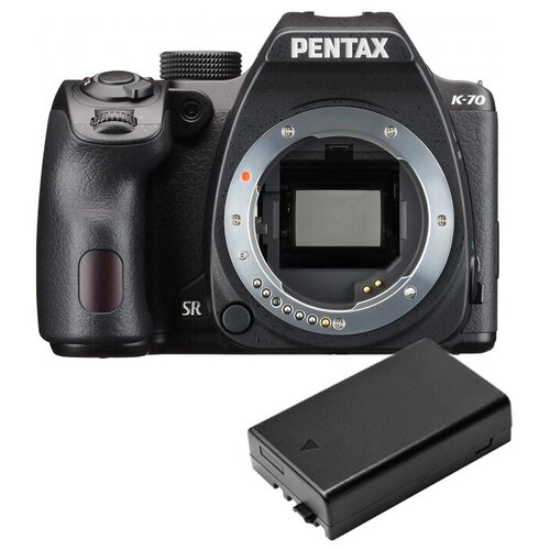 фото Фотоаппарат pentax k-70 body черный дополнительный аккумулятор d-li109