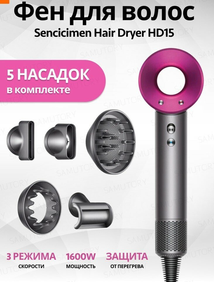 Фен для волос Xiaomi SenClclMen Hair Dryer HD15 - фотография № 1