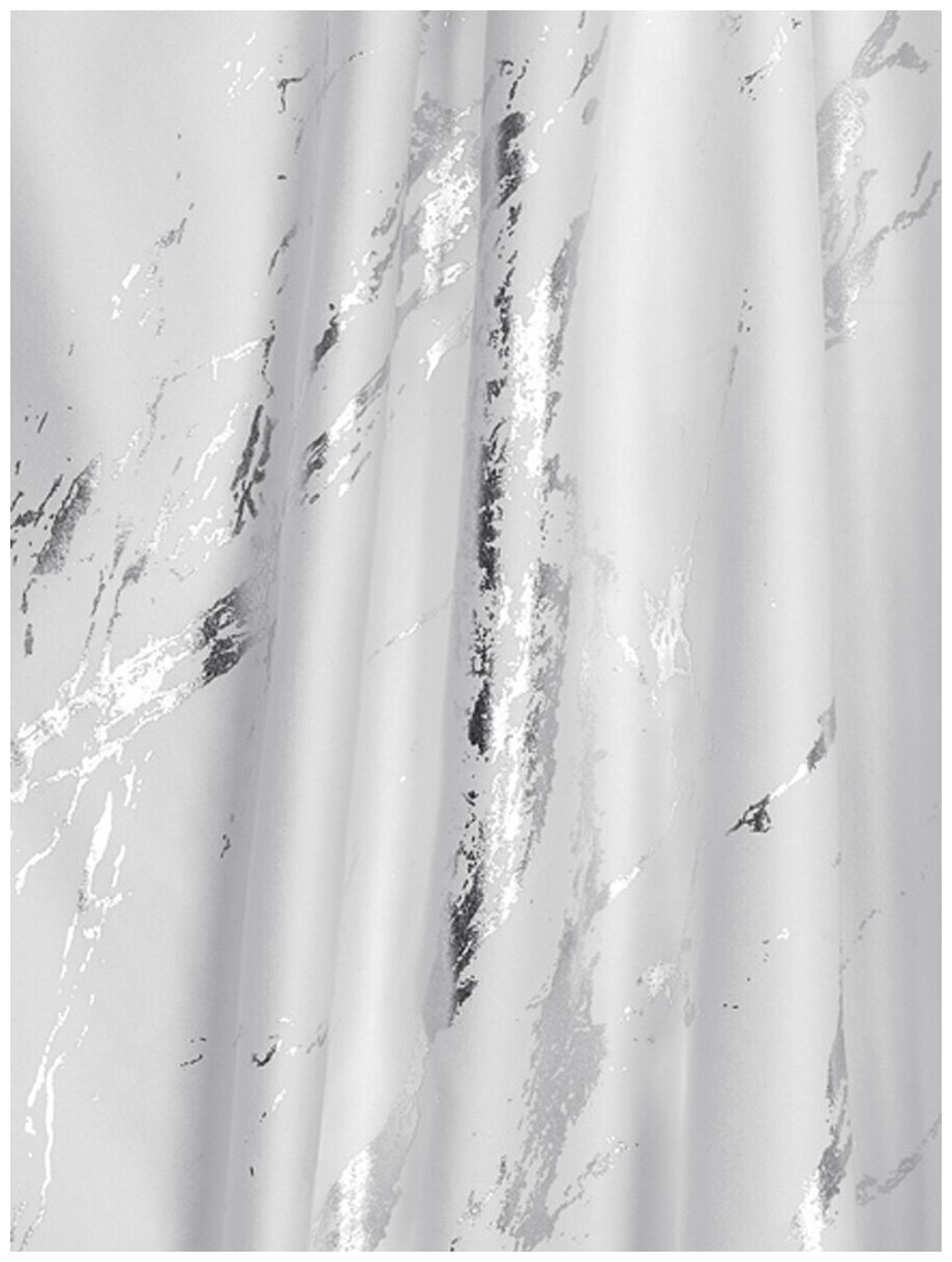 Гардины ТД Текстиль есения 400х270см белый/серебро - фотография № 2