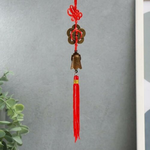 Колокольчик и 7 монет бронза d24 см 2шт 495₽