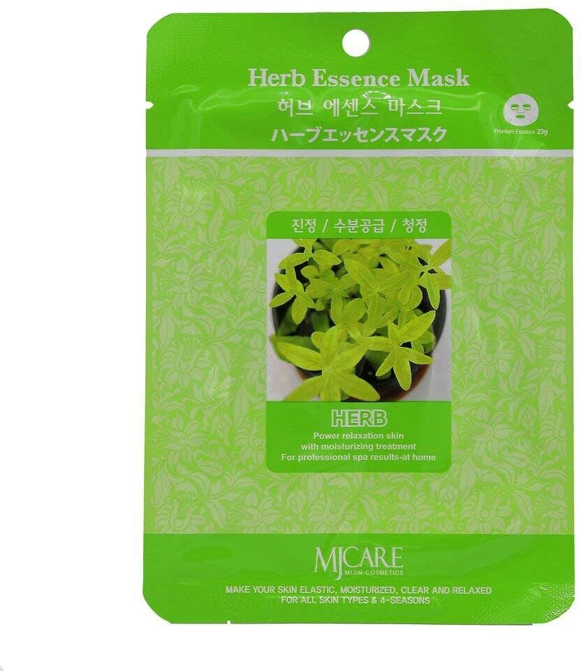 MJCARE HERB ESSENCE MASK Тканевая маска для лица с травяным комплектом