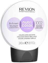 Краситель прямого действия Revlon Professional Nutri Color Filters 3 In 1 Cream 1002 Pale platinum, 240 мл