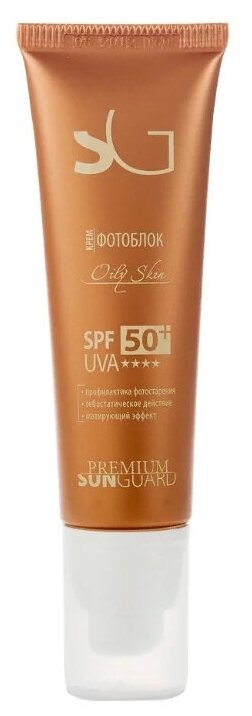 Premium крем Sunguard Фотоблок Oily Skin SPF 50, 50 мл