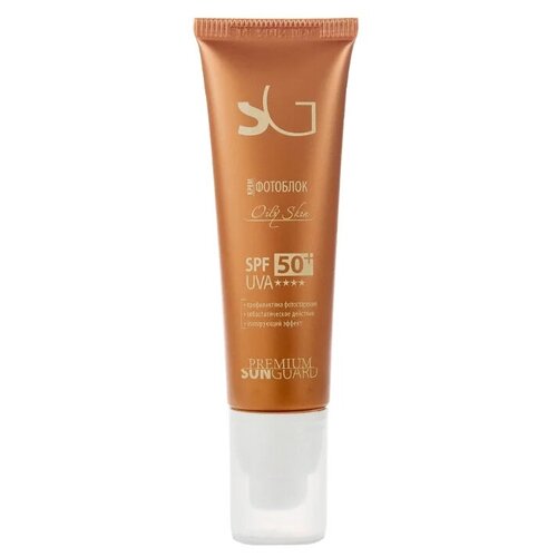 Premium крем Sunguard Фотоблок Oily Skin SPF 50, 50 мл крем фотозащитный spf 35 oily skin 50 мл