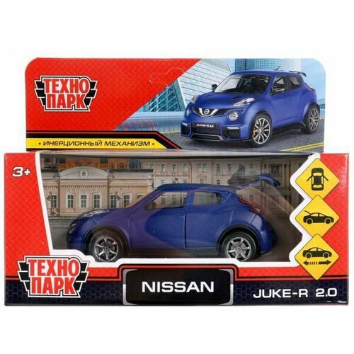 Машинка Технопарк NISSAN JUKE-R 2.0 SOFT синий 12 см JUKE-12FIL-BU технопарк машинка nissan juke металлический розовый 12 см juke 12grl whpi