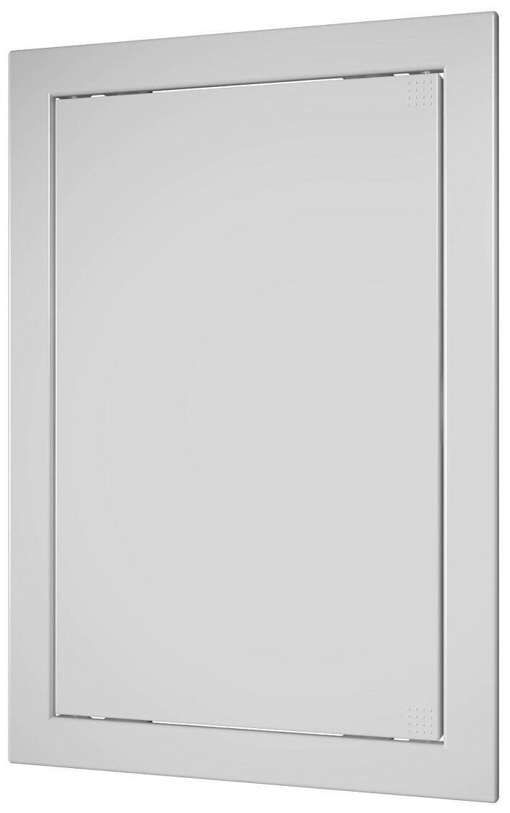 Люк-дверца ревизионная Evecs Л1530, ABS-пластик, нажимная, с фланцем 146 x 296 мм, 168 x 318 мм - фотография № 1