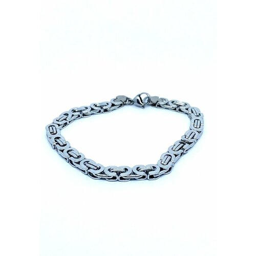 фото Браслет-цепочка, металл, размер 21 см, серебряный нет бренда