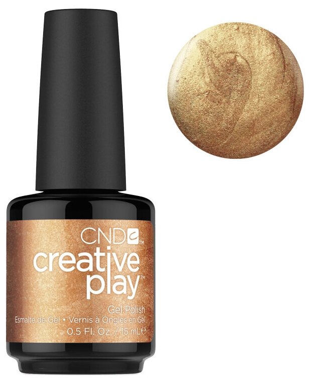 - CND Creative Play Gel Polish, 509, Bronze Burst, 15 