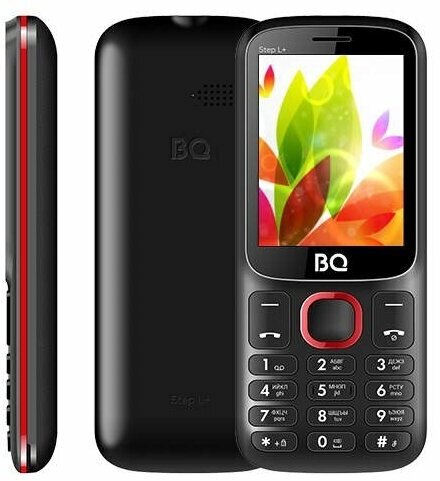 Мобильный телефон BQ 2440 Step L+ Black/Red