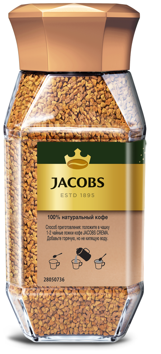 Кофе растворимый Jacobs Crema, 95 г - фотография № 2