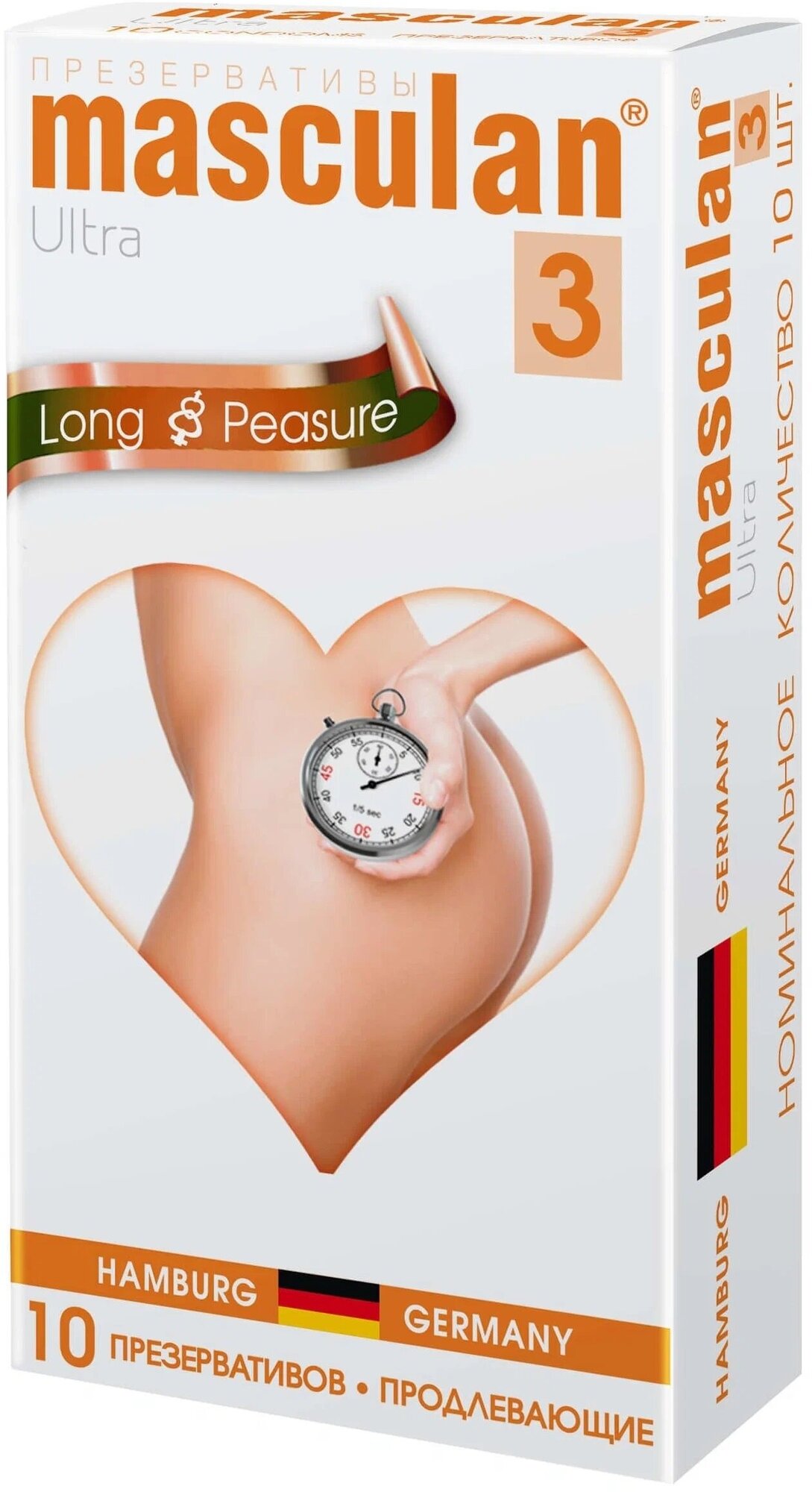 Презервативы masculan 3 Ultra Long Pleasure, 10 шт.