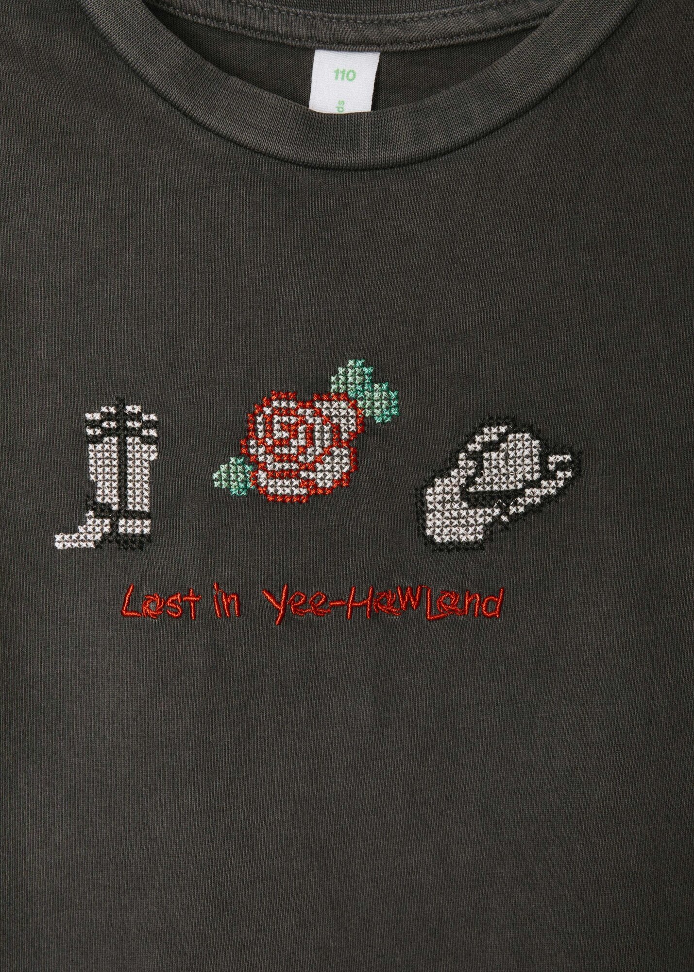 Футболка Sela, размер 116, темно-серый — фото 1