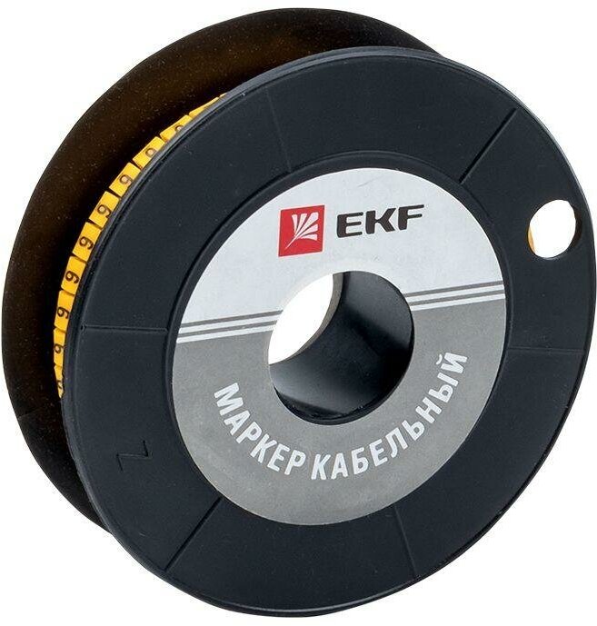 Маркер каб. 1.5кв. мм "6" (к-1000ед) (ЕС-0) EKF plc-KM-1.5-6