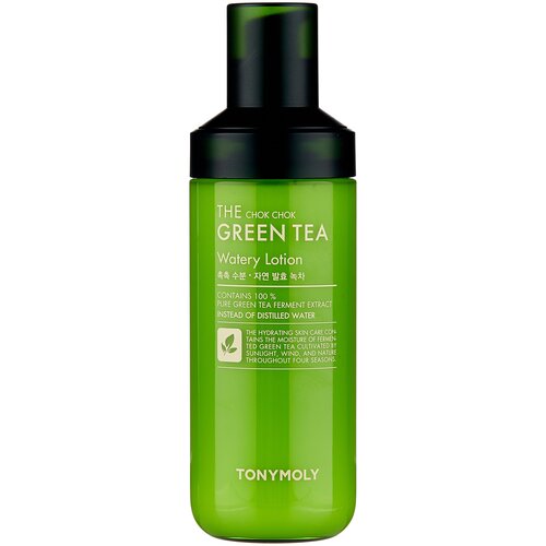 TONY MOLY Лосьон The Chok Chok Green Tea Watery, 160 мл tony moly the chok chok green tea watery cream увлажняющий крем для лица 60 мл