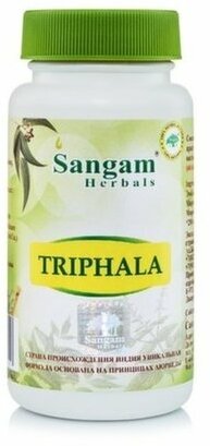 Трифала Сангам Хербалс Triphala Sangam Herbals, 60 таблеток, 850 мг