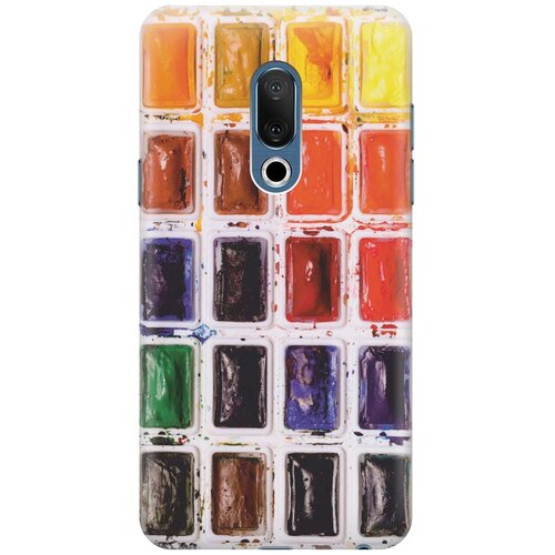 фото Cиликоновый чехол на meizu 15 / мейзу 15 с принтом "палитра красок" gosso