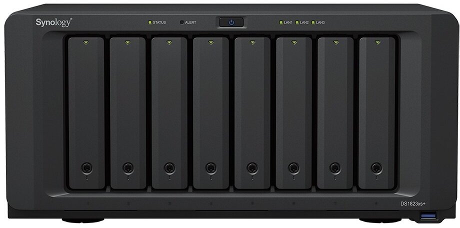 СХД настольное исполнение 8BAY NO HDD DS1823XS+ SYNOLOGY - фото №2