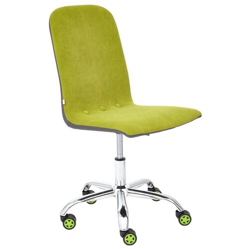 фото Компьютерное кресло tetchair rio офисное, обивка: кож/зам/ткань, цвет: олива/металлик, 23/36