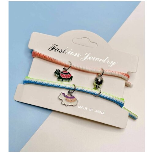 фото Браслет, синий, розовый acfox