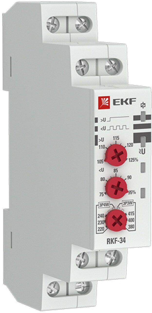 Реле контроля фаз RKF-34 EKF PROxima