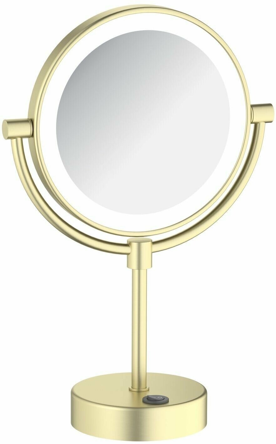 Зеркало косметическое настольное с подсветкой 5х Timo Saona 13276/17 золото матовое