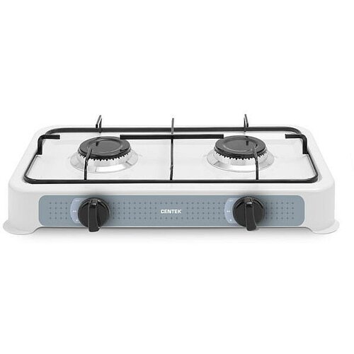 Плитка газовая CENTEK CT-1524 белая 2 конфорки сменные форсунки 259000₽