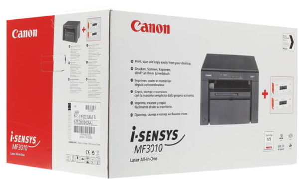 МФУ лазерное Canon i-SENSYS MF3010 Bundle ч/б A4