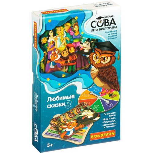 Настольная игра BONDIBON Умная Сова. Любимые сказки 3 (ВВ4839), 1 шт.