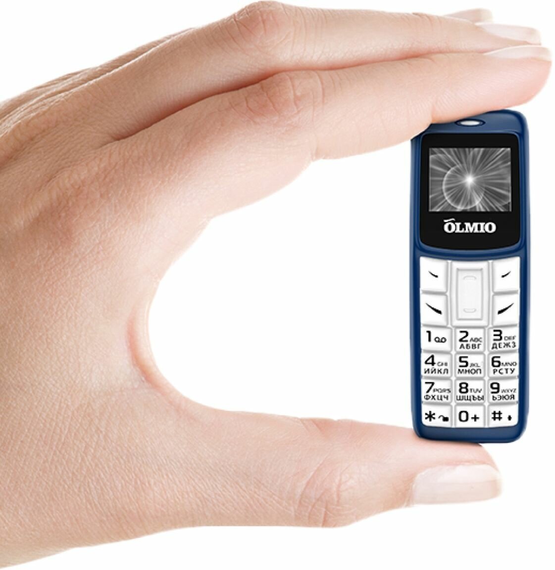 Мобильный телефон Olmio А02 Blue-White - фото №20