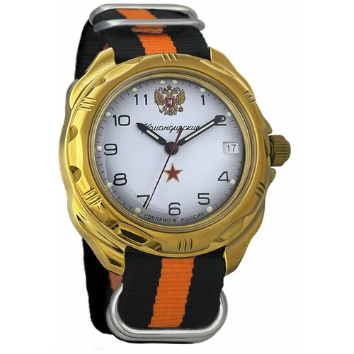 Наручные часы Восток Командирские, оранжевый мужские часы восток 219322