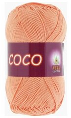 Пряжа Vita Coco (Коко) 3883 персиковый 100% мерсеризованный хлопок 50г 240м 1 шт