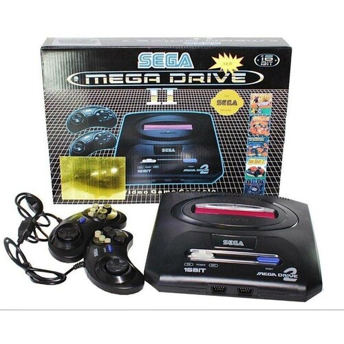 Игровая приставка сега мега драйв Sega Mega Drive 2 16 bit для детей на двоих с играми 368 в 1 1250₽