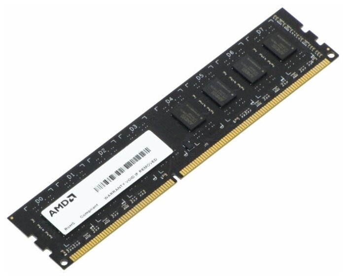 Модуль памяти DDR3 8Gb 1333MHz AMD R338g1339u2s-uo OEM PC3-10600 CL9 Dimm 240-pin 1.5В R338g1339u2s-