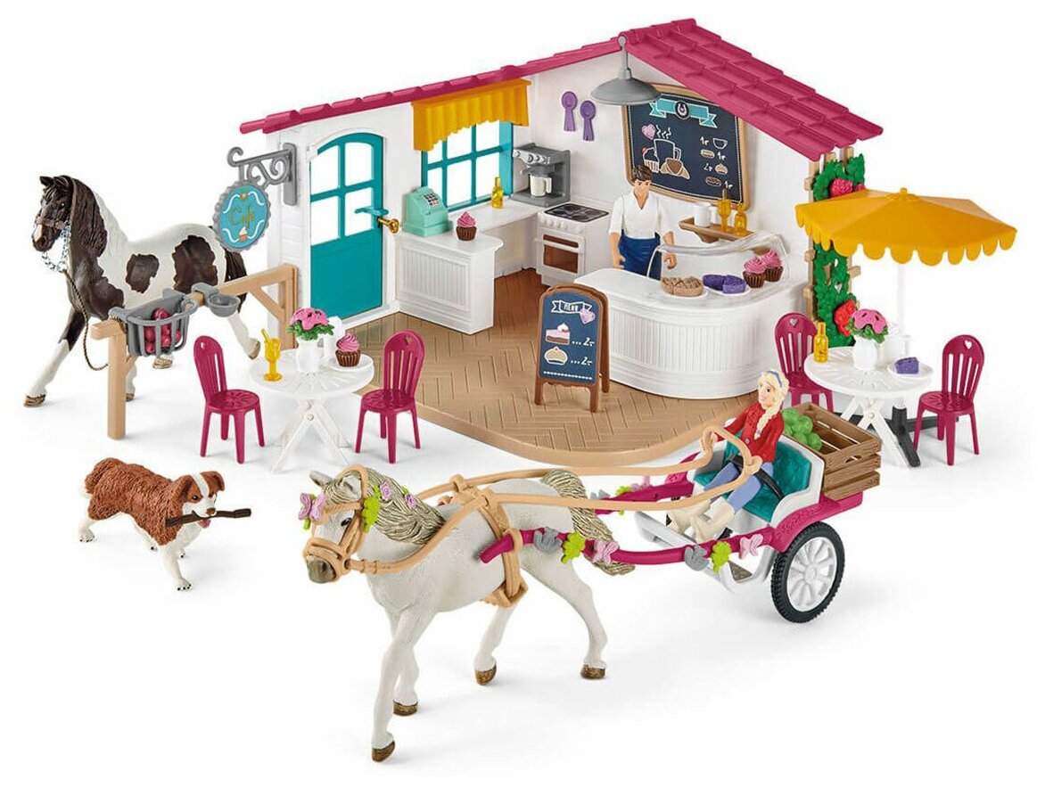 Набор Schleich Horse Club «Поездка в карете в кафе Rider»