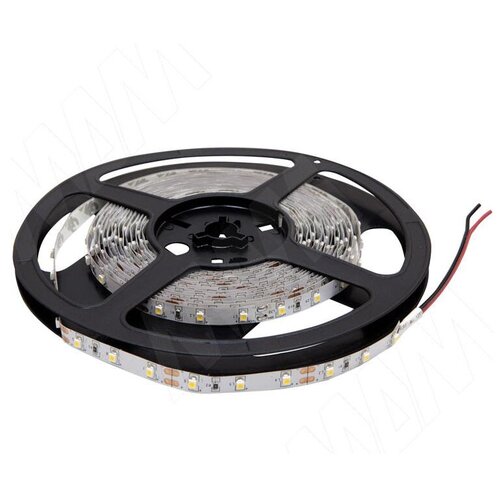Светодиодная лента SMD 2835, 60 LED/м, 12В, 4,8 Вт/м, 3000-3500K, IP20, теплое свечение