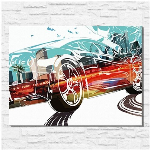 Картина по номерам на холсте игра Burnout Paradise - 11585 Г 30x40