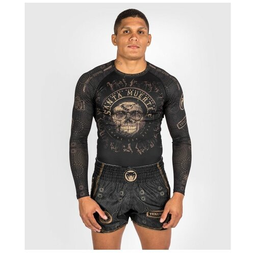 Рашгард Venum Santa Muerte Dark Side L/S Black/Brown (M)