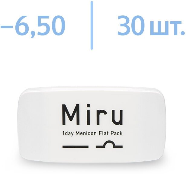 Контактные линзы Menicon Miru 1 day Flat Pack 30 шт.