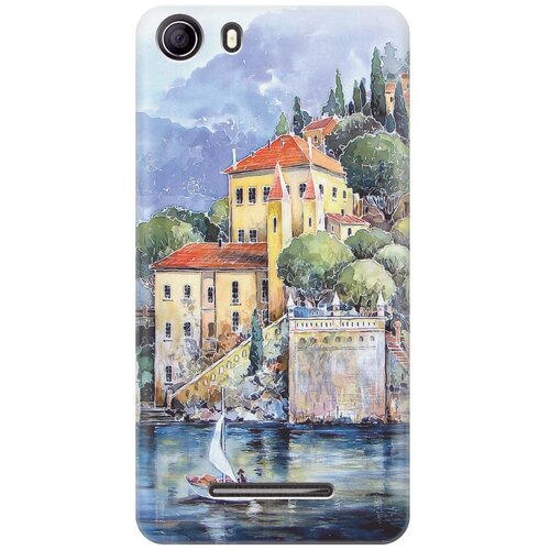 фото Cиликоновый чехол на bq bqs - 5065 choice / би кью 5065 с принтом "город у моря" gosso