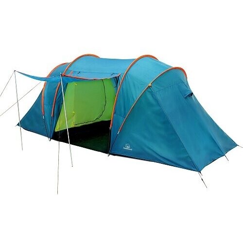 Палатка 4-х местная Greenwood Halt 4 синий/оранжевый