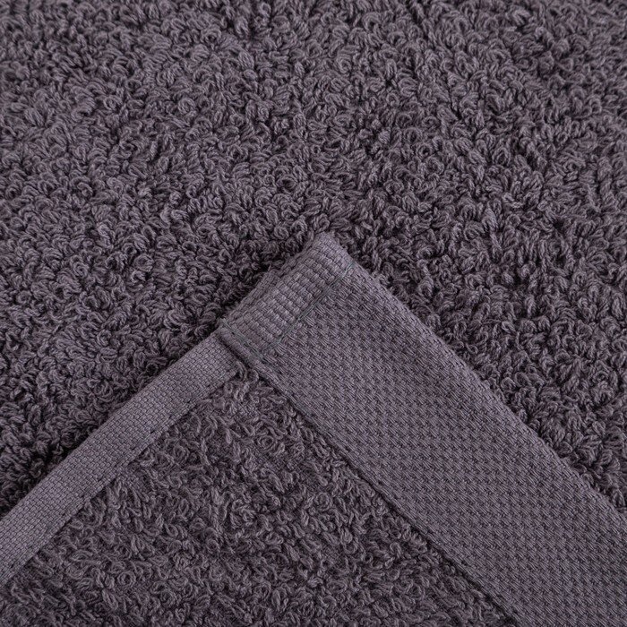 Этель Полотенце махровое Этель «Терри» 70x140 см, серый