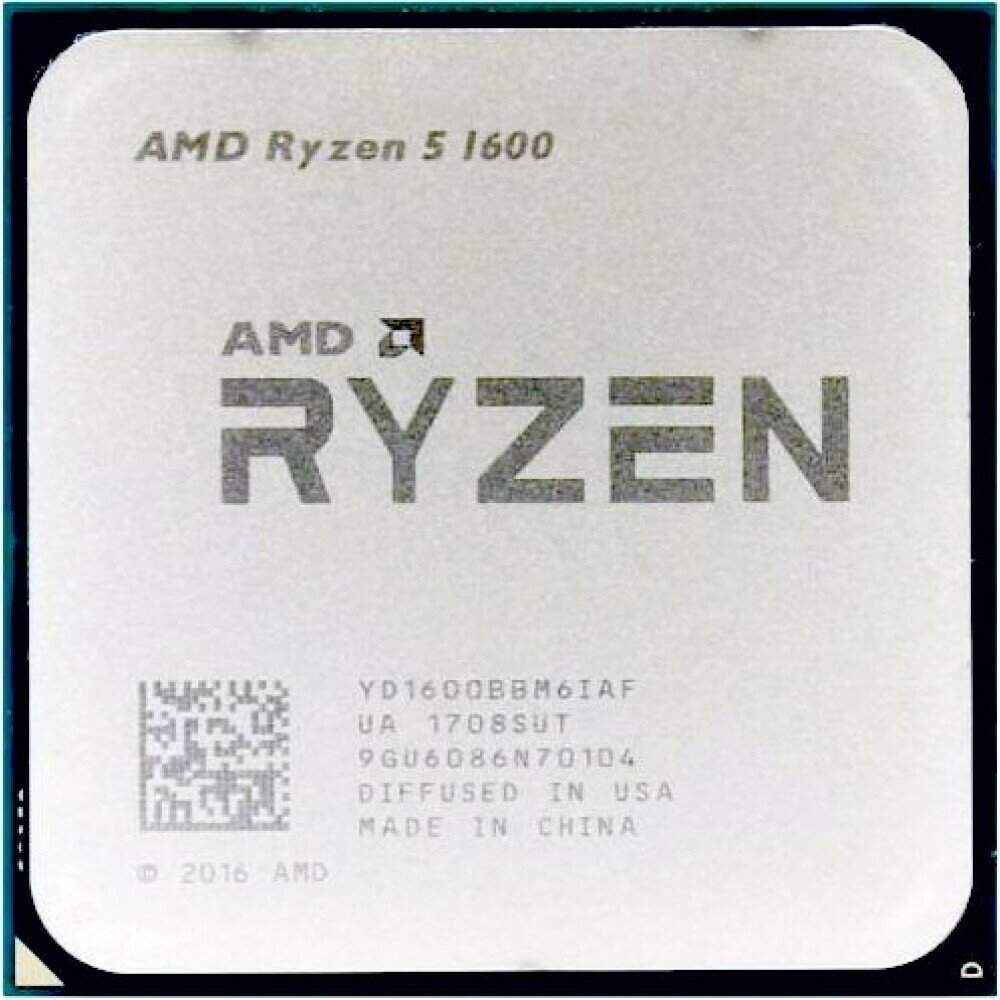 Процессор AMD Ryzen 5 1600 AM4 6 x 3200 МГц