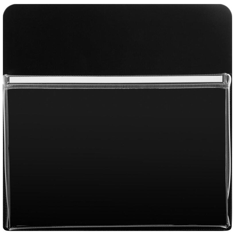 Карман на магните 16,5х16,5 см, цвет: черный