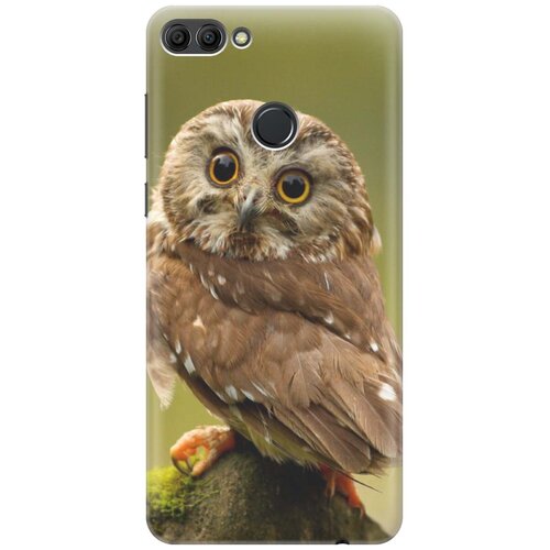 фото Gosso ультратонкий силиконовый чехол-накладка для huawei y9 (2018) с принтом "сова на дереве"