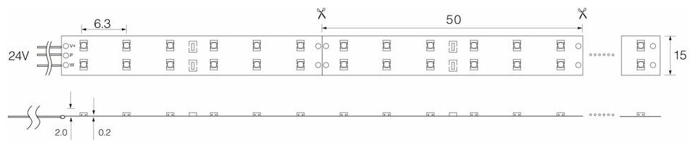 Cветодиодная LED лента Feron LS615, 240SMD(2835)/м 19.2Вт/м 5м IP65 12V 3000К, 27734