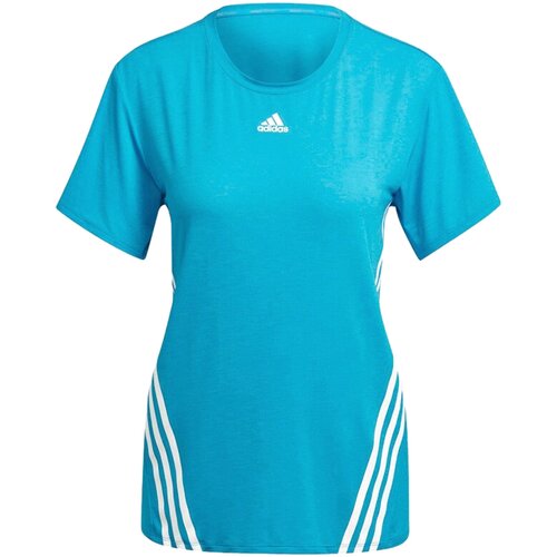 фото Футболка adidas, силуэт прямой, размер xs int, голубой