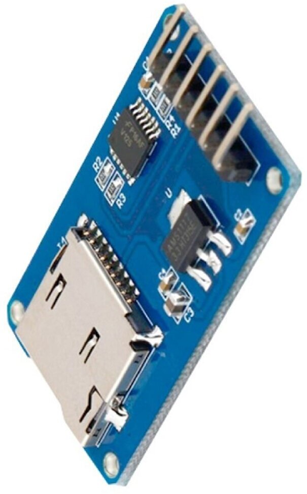 Модуль карты Micro-SD Card с интерфейсом SPI 5В/3,3В & Плата расширения MicroSD с чипом преобразования уровня & Адаптер для TF-карты памяти