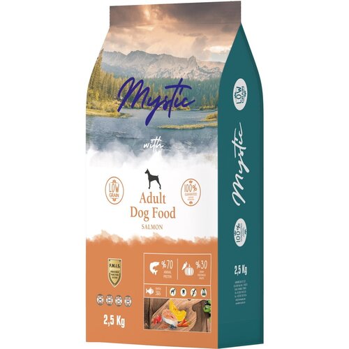 Mystic Adult Dog Food Salmon 2,5 кг сухой корм для собак с лососем