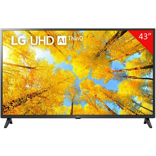 Телевизор LG 43UQ75006LF 43 108 см 3840 x 2160 4K 169 SmartTV WiFi черный 3205263 В комплекте 1шт 7852600₽