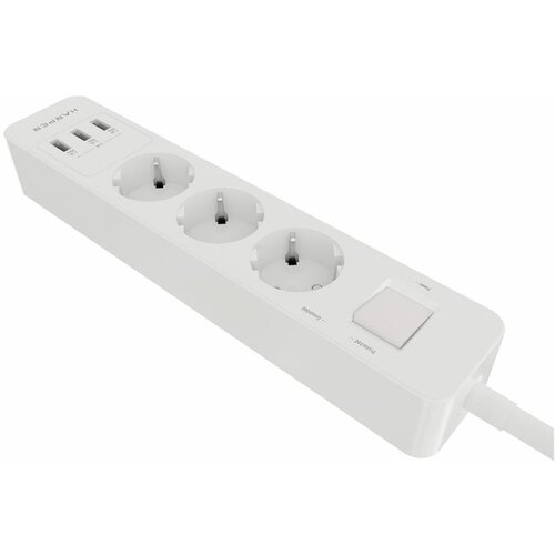 Удлинитель с USB зарядкой HARPER UCH-330 White H00002263
